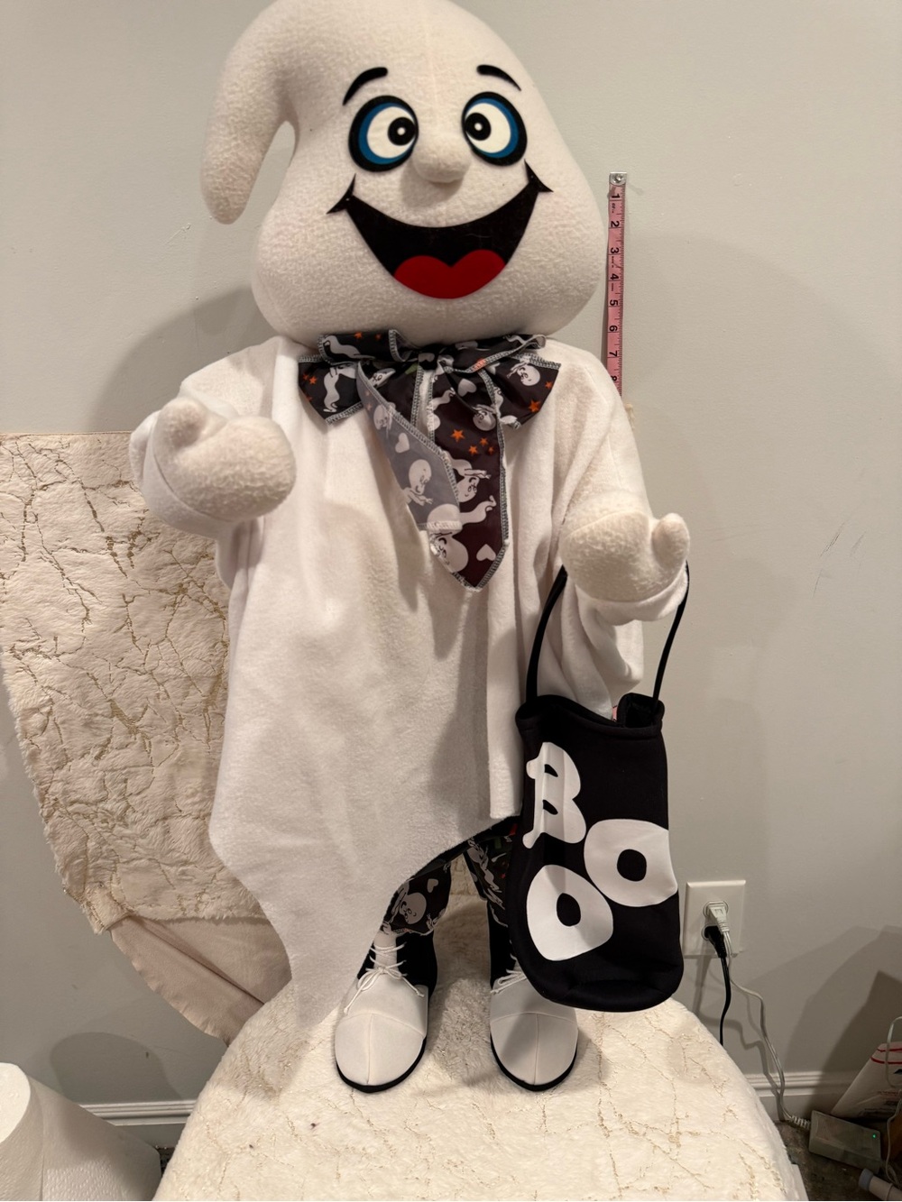 Totally Ghoul 36 in Kids Ghost Halloween Character Fabric Porch Decoration